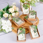50PCS Handmade Soap Wedding Favor Mini Soap Bars Gifts for Bridal Shower Baby Shower Party Favors for Theme Party Decorations with Mini Dried Flowers Thank You Kraft Paper Packaging Box - Image 4