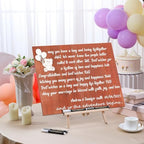 GlikCeil Baby Shower Guest Book Alternatives Baby Keepsake Gender Reveal Welcome Baby Shower Sign Wooden Signature Frame Pregnancy Decor with 4 Pens for Baby Shower Party Decorations (Bear) - Image 6