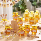24 Pack 3.4 oz Glass Honey Jar Party Favors - Image 5