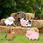 Farm Animals Party Decorations, Large Farm Animals Cardboard Cutouts - Image 5