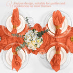 100 Pack Orange Cloth Napkins 20x20Inch Cheesecloth Napkins - Image 6