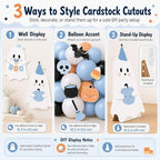 Halloween Baby Shower Decorations, A Little Boo Is Almost Due Party Set - Image 3