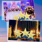 Leinuosen 3 Pcs 25.8"-31.5" Star Starry Night Movie Night Party Decorations Under The Stars Cardboard Cutout Stand-up Twinkle Little Prom Award Homecoming Wedding Birthday Party Photo Prop Backdrop - Image 6