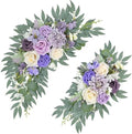 Purple Wedding Arch Flowers Set of 2 by Finphoon