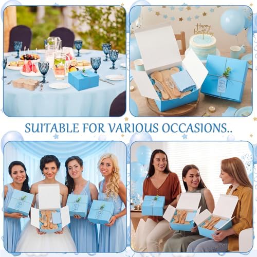 50 Pcs Baby Shower Game Prize, 6 Bear Cheese Board Gift Set, Blue - Image 5