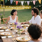 Supernal 100 Pack Gold Plastic Silverware with Napkins Wrapped - Image 4