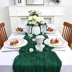 12 Pack 23 x 120 Inch Emerald Green Table Runner 10Ft Cheesecloth - Image 3