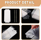 Eaasty 50 Pcs Clear Cupcake Boxes with Handles 9x3x3 Inch Gable Boxes - Image 3