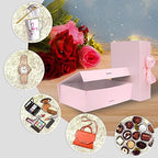 DaiUni 5 Pack 10.5"x7.5"x3.1" Pink Magnetic Gift Box with Lids for Present - Image 7
