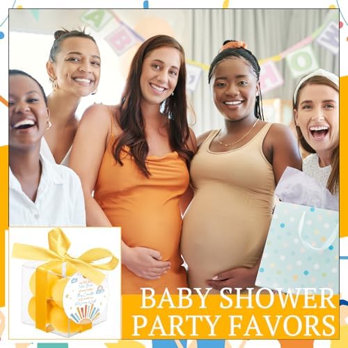 MTLEE 24 Sets Yellow Baby Shower Party Favors Small Bubble Candle - Image 5
