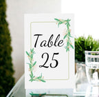 Unique Design Table Number Cards Double Sided Party Table Numbers for Reception Baby Shower Anniversary Birthday Bridal Party 4x6 Inch, 100, Green-2 - Image 2