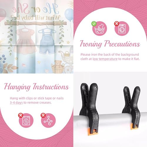 He or She Gender Reveal Decoration,Boy or Girl Gender Reveal Party Supplies - Image 7