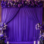 Purple Backdrop Curtains - 8 Panel Wrinkle-Free Polyester Photography Drapes for Baby Shower & Birthday Party - 32 x 10FT - Image 5
