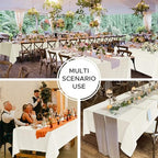 Fitable 8 Pack Ivory Tablecloths 70x120 Inch for 6-8 Ft Rectangle Tables - Image 4