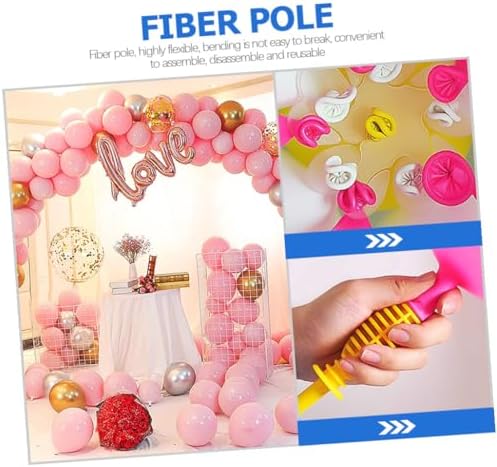 Balloon Arch Kit with Fiber Rods, Water Bags, White Plastic - Image 3