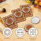 50 Set De Barro Mexicanos Baby Shower Party Favors for Guests Brown Mini Compact Mirrors Thanks Cards Cielito Lindo Party Decorations Gifts Bulk for Wedding Bridal Shower Fiesta Party Decorations - Image 4