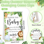 37 Pcs Baby Shower Diaper Changing Game Supplies, Jungle - Image 3