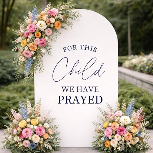 for This Child We Have Prayed Decal Christian Baby Shower Welcome Sign - Image 2