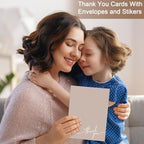 Gueevin 200 Pcs Thank You Cards with Envelopes Stickers, 3.5x5", Khaki - Image 6