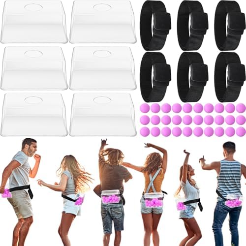Vinsot 6 Sets Baby Shower Games Twerking Shaking Balls with Belts, Purple by Vinsot