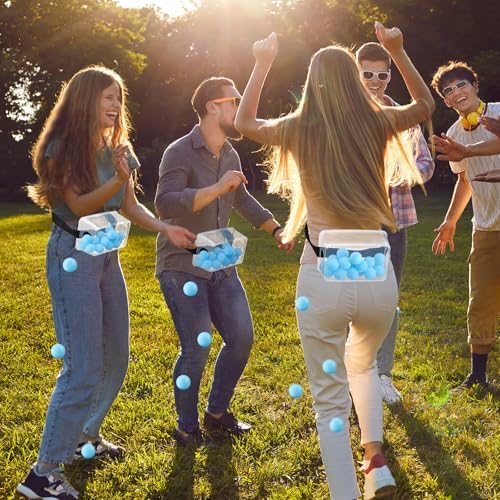 Vinsot 6 Sets Baby Shower Games Twerking Shaking Balls with Belts,Blue - Image 4