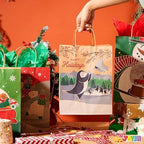 JOYIN 24 Pcs Christmas Kraft Gift Bags with Twine Handles, 10'' X 13'' X 5'' Large Xmas Goodie Goody Treat Bags for Holiday Present Wrapping, Christmas Decorations, Party Supplies Decor - Image 5