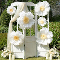 Faylifeway Giant Paper Fowers Decorations for Wall Wedding Home Backdrop by FaylifewayDecoryourLife
