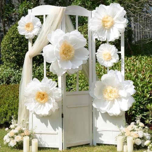 Faylifeway Giant Paper Fowers Decorations for Wall Wedding Home Backdrop by FaylifewayDecoryourLife