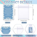 SiliFine 50 Sets Cielito Lindo Shot Glasses Favors, Wedding, Blue - Image 6