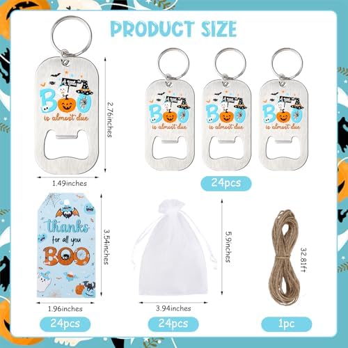 24set A Little Boo Is Almost Due Baby Shower Favor Bottle Opener - Image 6
