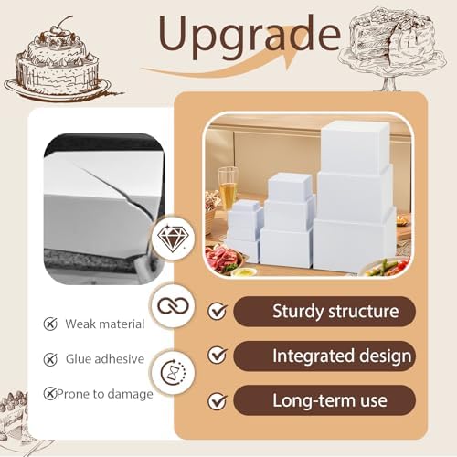 10 PCS Buffet Risers, Large Food Risers for Buffet Table, Dessert Display - Image 6