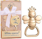 Set of 24 Beer Bottle Openers for Baby Shower Favors/Souvenirs,Bee Theme Party Favors for Baby Shower Birthday Decorations,Bumble Bee Party Favors Bee Party Supplies (24, Gold Bee) by Layseri