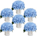 Pastel Blue Flower Table Centerpieces - Set of 6 by DIYDOFUN