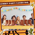 Mooliwe 32 Pcs Cowboy Cowgirl Boots Paper Bags Western Theme Kraft Gift Bag with Handles Candy Goodie Treat Grocery for Favors Wild West Birthday Rodeo Bachelorette Baby Shower Party Supplies (Brown) - Image 6