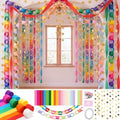 TaoBary Rainbow Party Decorations 1200 Sheet Paper Chain, Vibrant, Same Size by TaoBary
