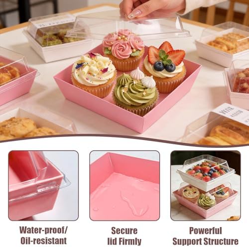 150 Pack Charcuterie Boxes with Clear Lids, Containers Dessert Boxes - Image 4