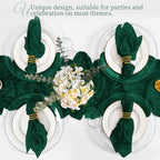 50 Pack Emerald Green Napkins 20x20Inch Cheesecloth Napkins - Image 6