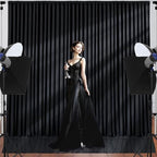 40ft x 10ft Black Backdrop Curtains, 8 Panels Black Drapes for Backdrop - Image 6