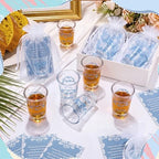 SiliFine 50 Sets Cielito Lindo Shot Glasses Favors, Wedding, Blue - Image 2