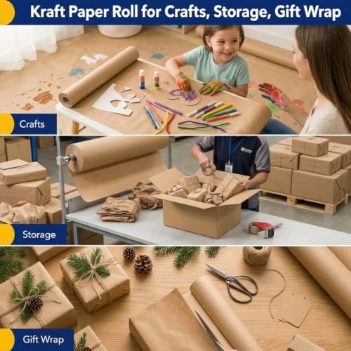 Vanhench Brown Paper Roll, 36" x 2520" (210') - Image 6