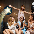Leinuosen 5 ft Starry Movie Night Gate Cardboard Stand up Party Decorations Under The Stars Cutout Prop Movie Night Award Prom Homecoming Wedding Birthday Party Photo Prop Backdrop Decor - Image 3