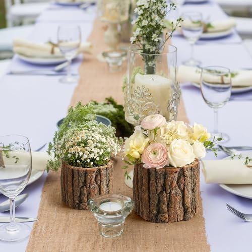 6 Pcs Wooden Vase for Centerpieces Wedding Flower, L+m+s - Image 5