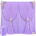 40ft x 12ft Lavender Backdrop Curtains Wrinkle Free Backdrop Curtain for Wedding Parties Lilac Fabric Backdrops Drapes Back Drop Cloth Bridal Shower Stage Curtains Wedding Decorations for Reception by Tao-GePartyDecorations