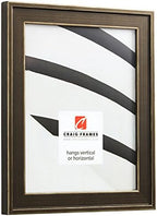 Craig Frames 14x14 Silver Picture Frame Matted to 5x7, Wood Wall Decor - Image 2