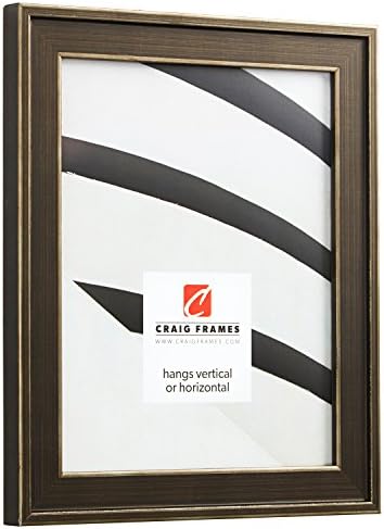 Craig Frames 14x14 Silver Picture Frame Matted to 5x7, Wood Wall Decor - Image 2