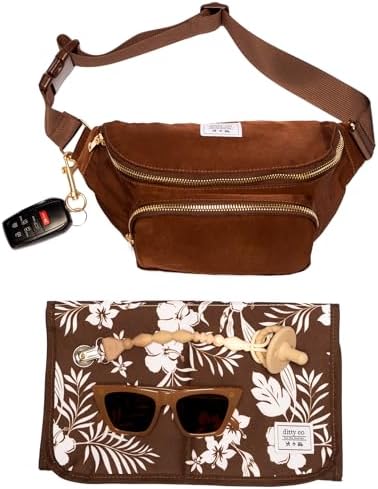 Ditty Co. Small Diaper Bag - Portable Changing Pad - Crossbody Bags For Women - Baby Wipe Holder - Baby Travel Essentials (Chocolate Brown) - Image 4
