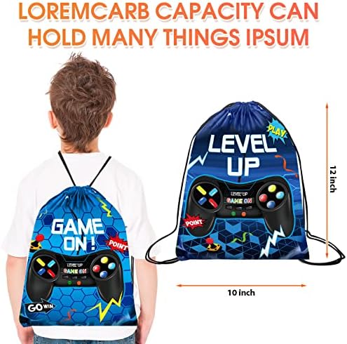 Roowest 36 Pcs Video Game Party Favor Bags for Kids, Blue - Image 2