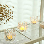 GOLDEAL 24Pcs Votive Candle Holders,Clear Thick Glass Tea Light Candle Holder Bulk,Tealight Candle Jars for Wedding Table Decor,Party Supplies,Bridal Shower,Baby Shower,Tables Centerpieces - Image 4