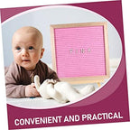Double Sided Felt Letter Board Set with Wooden Frame and Easel - Image 6