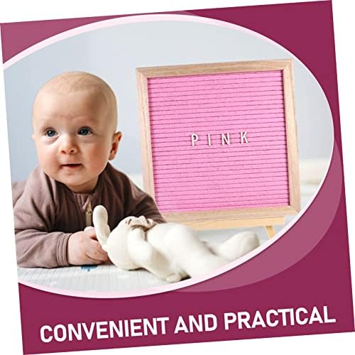 Double Sided Felt Letter Board Set with Wooden Frame and Easel - Image 6
